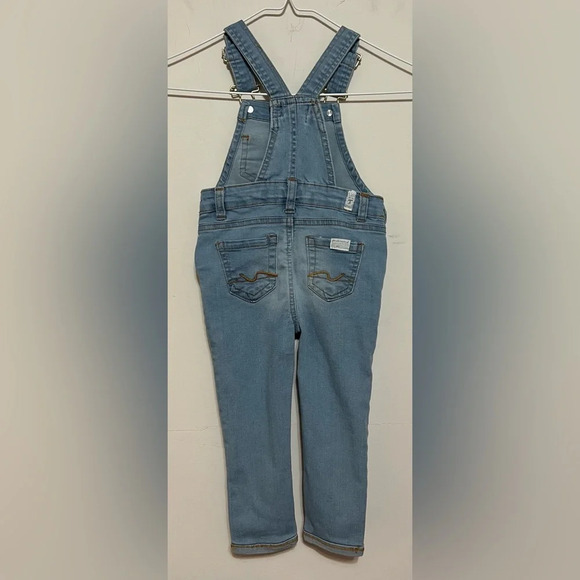 7 for All Mankind Denim Overalls. Baby Toddler Overalls Size 24 months - Picture 2 of 10
